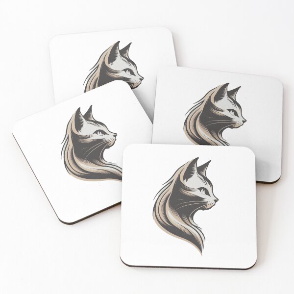 Item preview, cat graphics simple minimalist designed and sold by ArtHideaway.