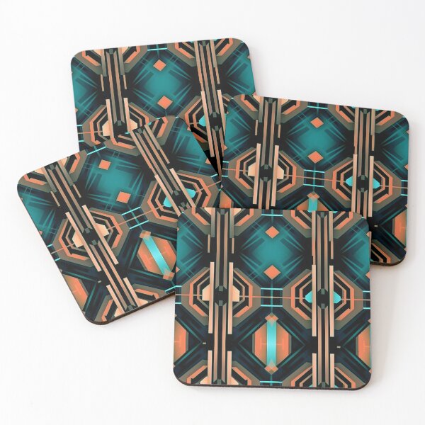 Item preview, Copper Fusion Geometric Pattern - Seamless designed and sold by GalacticLabs.