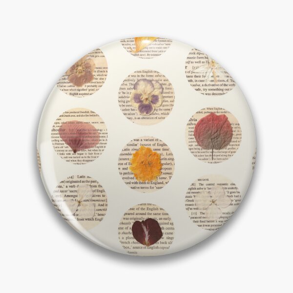 Item preview, Pressed flowers on vintage pages set A designed and sold by Julianum.