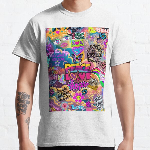 Colorful Neon Inspirational Motivational Classic T-Shirt