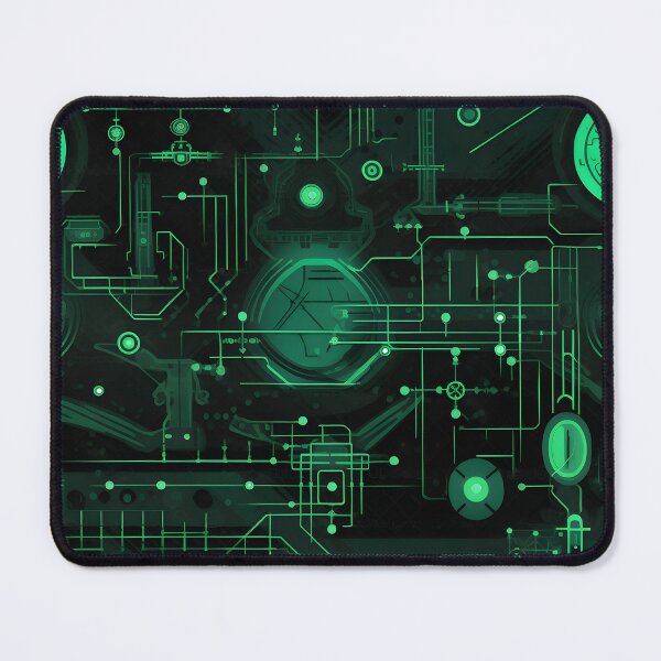 Item preview, Geometric Lines & Circles (Green) - Seamless designed and sold by GalacticLabs.