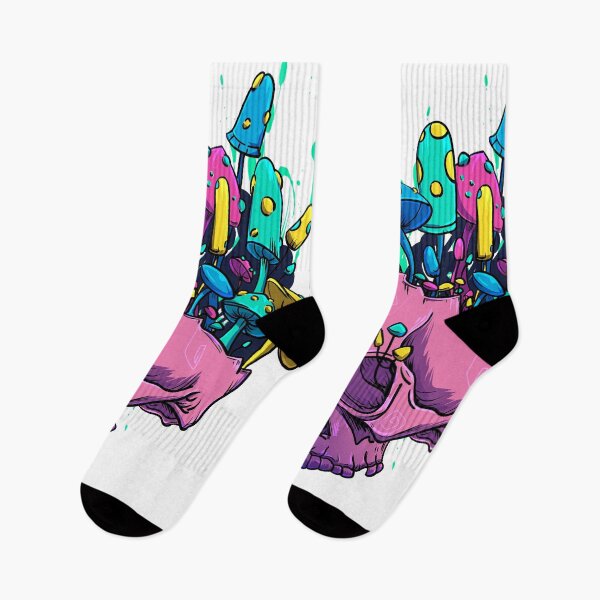 Item preview, Trippy Mushroom Skull Vibes designed and sold by PVSKI.