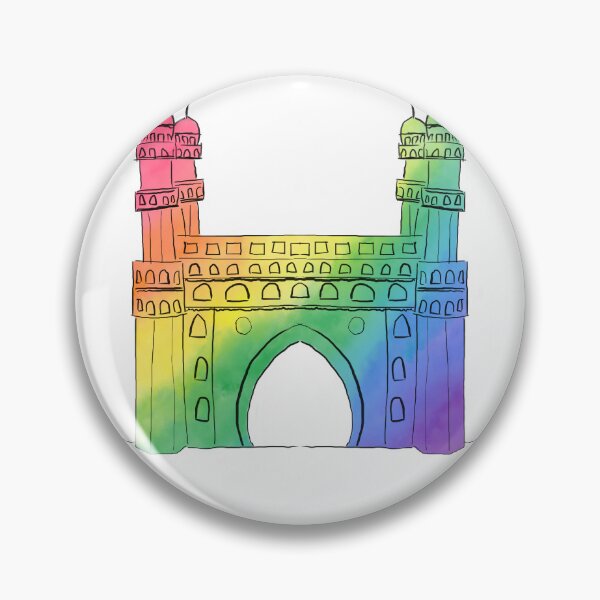 Item preview, Charminar monument in Hyderabad India rainbow designed and sold by aditikkumar.