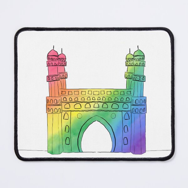 Item preview, Charminar monument in Hyderabad India rainbow designed and sold by aditikkumar.