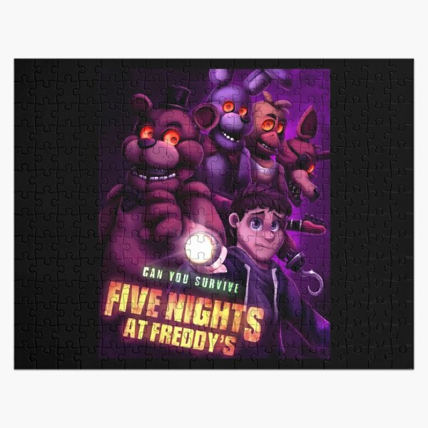 Solve fnaf 6 year anniversary slasher animatronics + william afton slasher  jigsaw puzzle online with 63 pieces