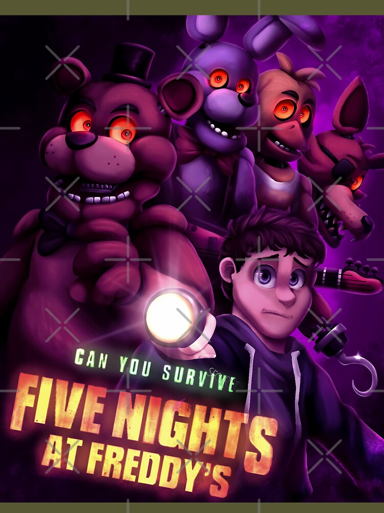 Camiseta Tradicional Fnaf Five Night At Freddys Filme