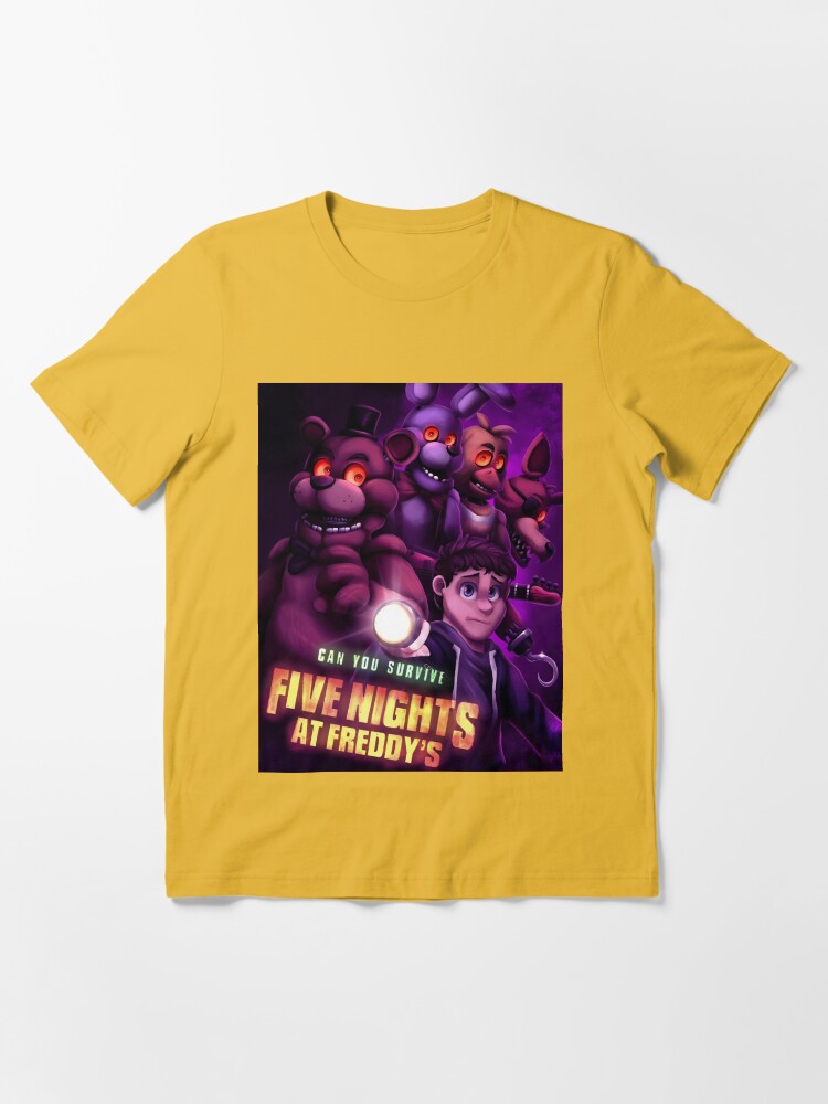 Camiseta Tradicional Fnaf Five Night At Freddys Filme