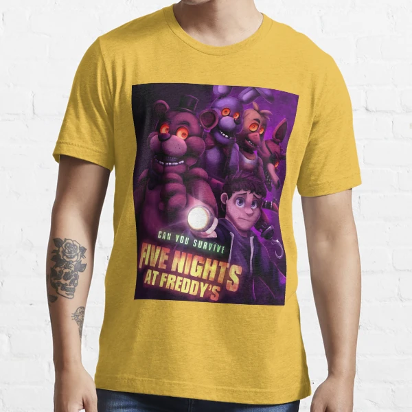 Camiseta Tradicional Fnaf Five Night At Freddys Filme