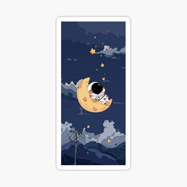 Item preview, astronaut in moon designed and sold by JZfashion.