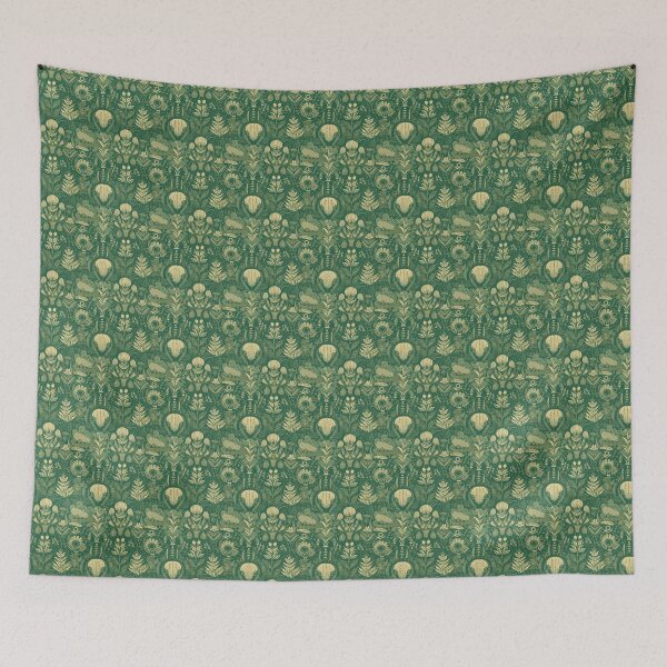 Item preview, Green floral pattern  designed and sold by florallover444.
