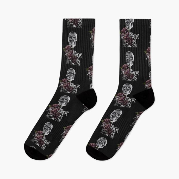 Item preview,   skeleton and rose designed and sold by maggNf.