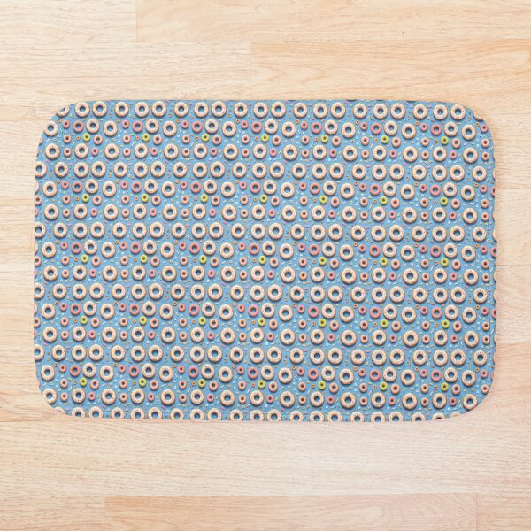 Item preview, Tasty donuts on a blue background designed and sold by cosmic-cube.