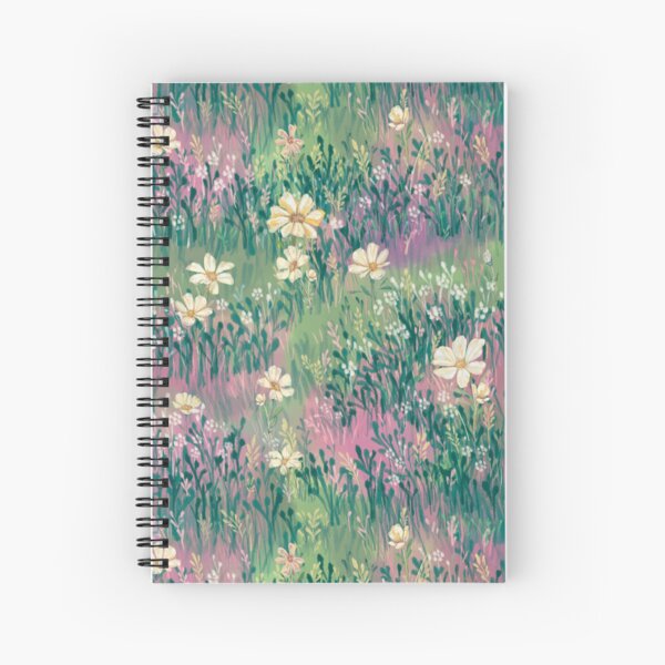 Wildflowers blossom with colorful Spiral Notebook