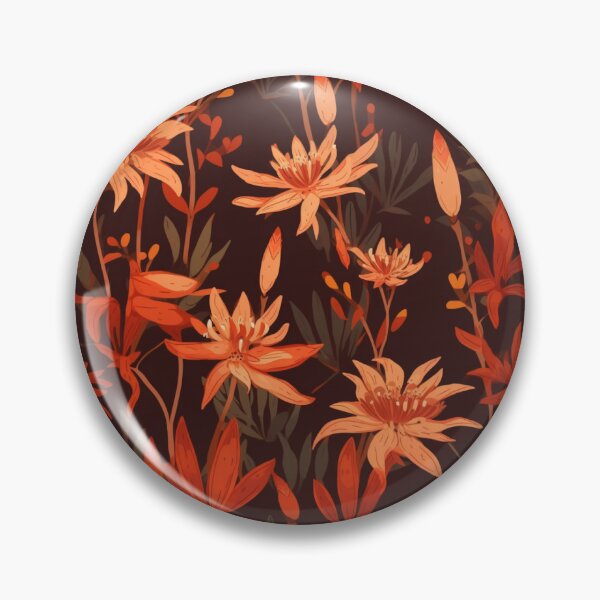Item preview, Red floral pattern  designed and sold by florallover444.
