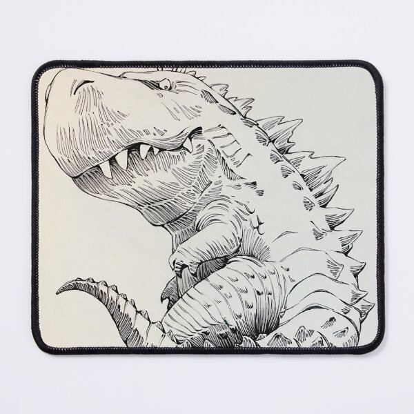 Item preview, Tyrannosaurus rex, hand-drawn style, dinosaur, boy, kid, Mohican haircut designed and sold by SceneryStudio.