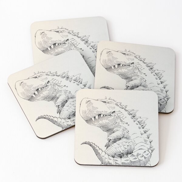 Item preview, Tyrannosaurus rex, hand-drawn style, dinosaur, boy, kid,  Mohican haircut designed and sold by SceneryStudio.