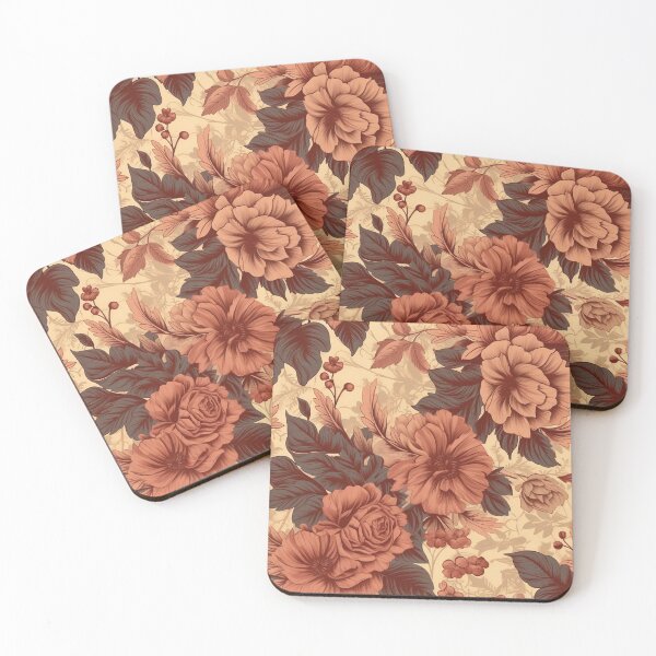 Item preview, Rustic vintage autumn wildflowers designed and sold by ThyPatternshop.