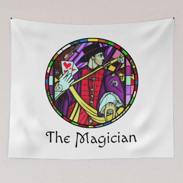 Item preview, Major Arcana The Magician - Stained Glass Design for T-shirt, stickers and other accessories designed and sold by Pixel Waite.