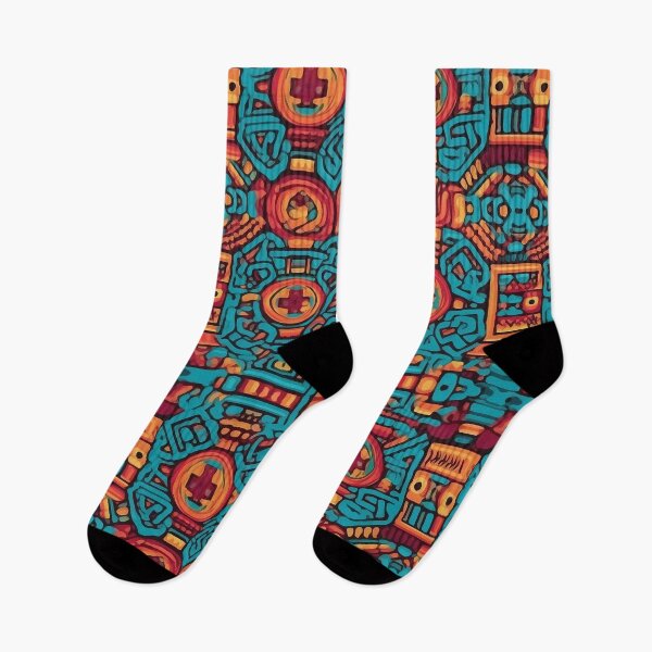 Item preview, Colourful Mayan Pattern designed and sold by ChibiKolossus.