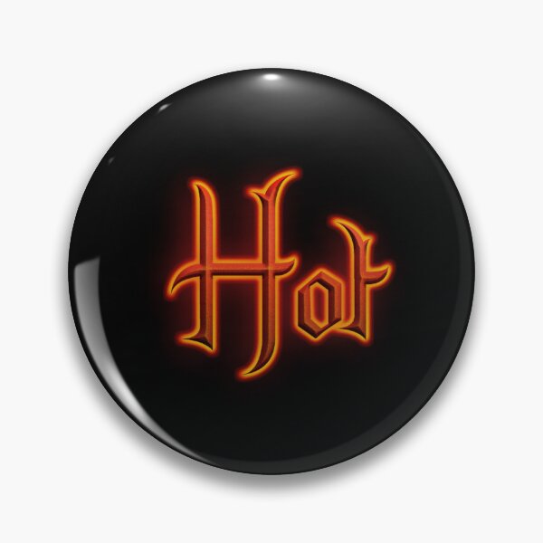 Item preview, Hot (Fiery Glowing Text) designed and sold by Swabcraft.