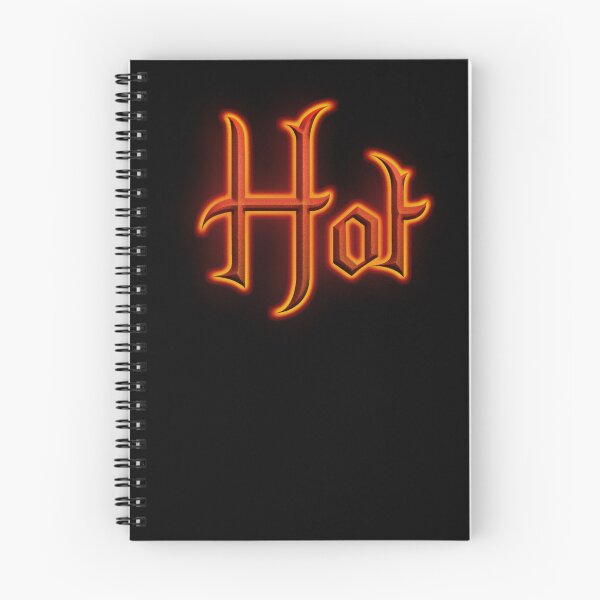 Item preview, Hot (Fiery Glowing Text) designed and sold by Swabcraft.