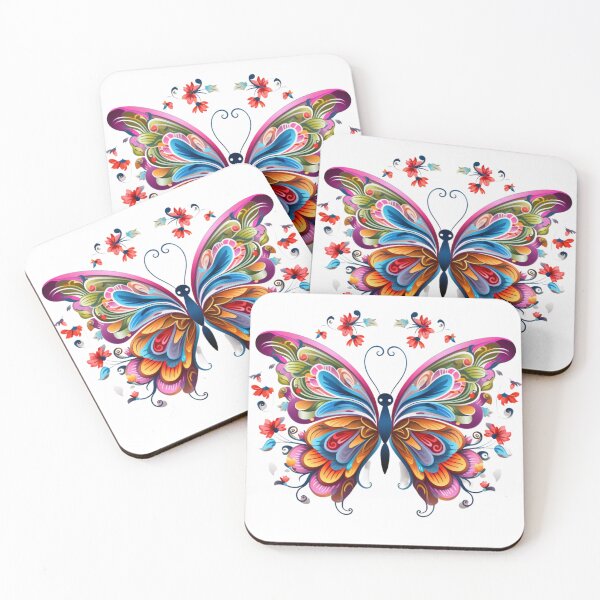 Item preview, Colorful Floral Butterfly designed and sold by BeeJoyDesign.