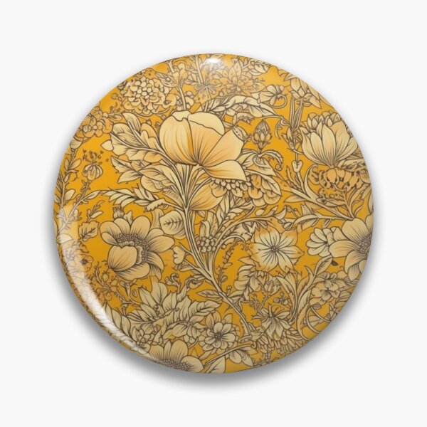 Item preview, Yellow floral pattern  designed and sold by florallover444.