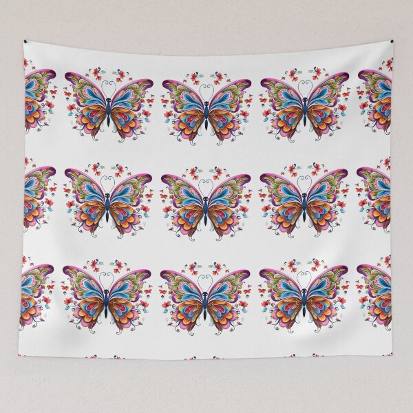 Item preview, Colorful Floral Butterfly designed and sold by BeeJoyDesign.