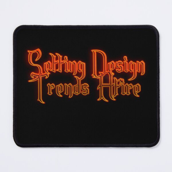 Item preview, Setting Design Trends Afire (Fiery Glowing Text) designed and sold by Swabcraft.