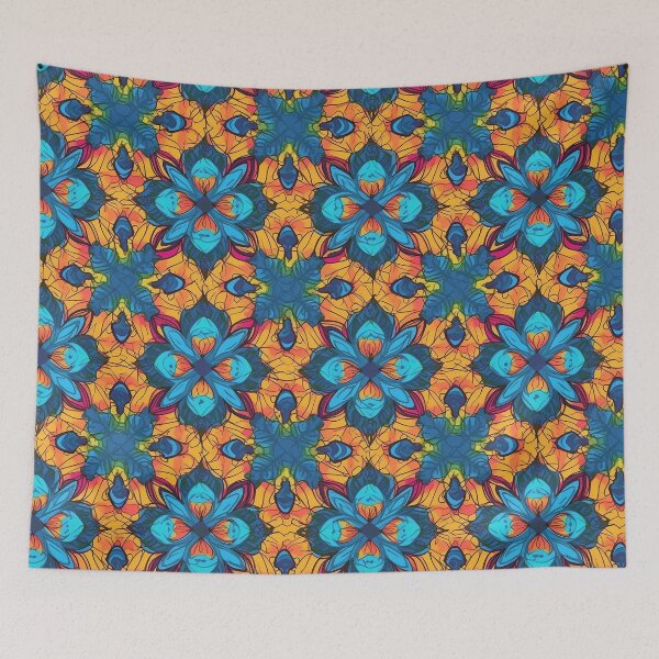 Item preview, Vibrant Flower Pattern designed and sold by ChibiKolossus.