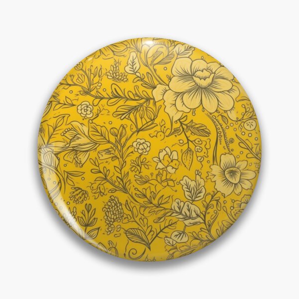 Item preview, Yellow floral pattern  designed and sold by florallover444.