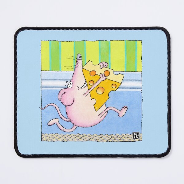 Item preview, cheeky mouse stealing cheese designed and sold by jukico.