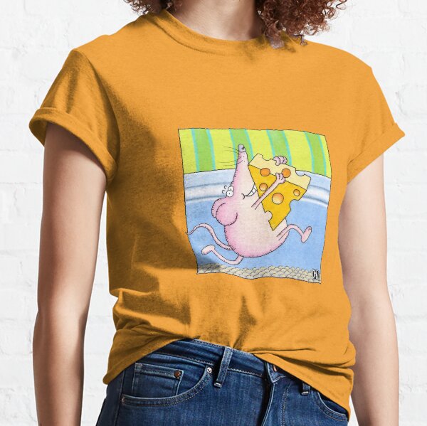 souris effrontée volant du fromage T-shirt classique