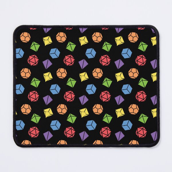 Item preview, Rainbow Dice Set Pattern designed and sold by pixeptional.