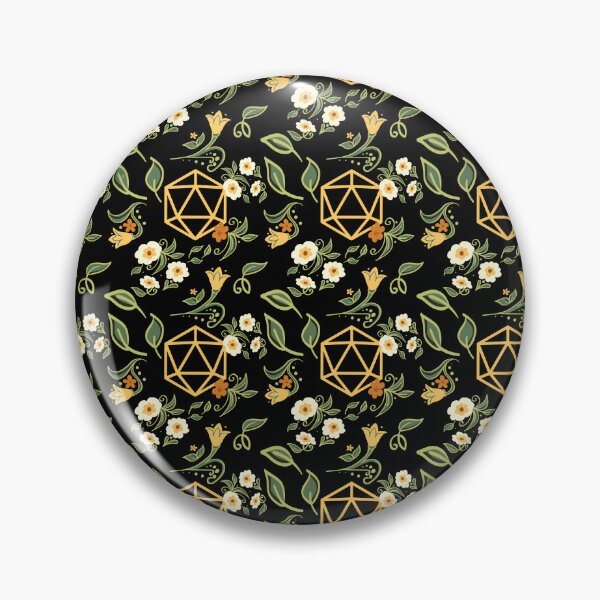 Item preview, Yellow D20 Dice of the Druid Pattern designed and sold by pixeptional.
