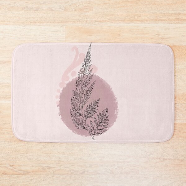 Item preview, Fern line art peach tones- Boho design  designed and sold by Aesthetica-1.