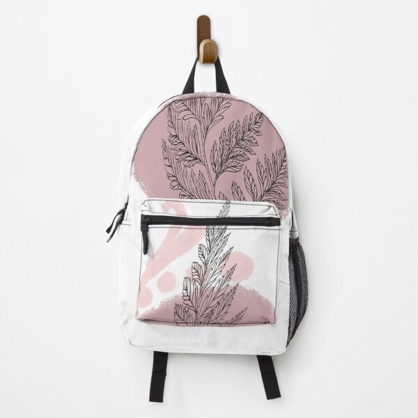Item preview, Fern line art peach tones- Boho design  designed and sold by Aesthetica-1.