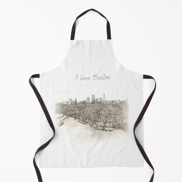 Item preview, I Love Boston – One Line Drawing designed and sold by Bill Makatowicz.