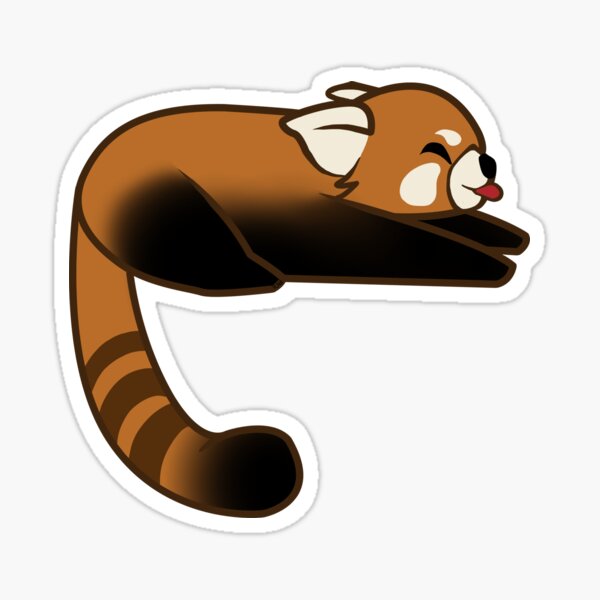 Kawaii Panda Stickers Redbubble - red panda speedpaint roblox youtube