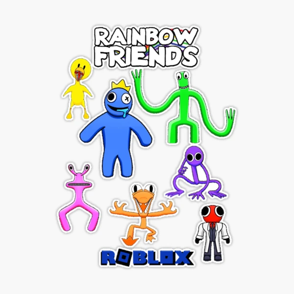 rainbow friends  Sticker for Sale by hemphill1