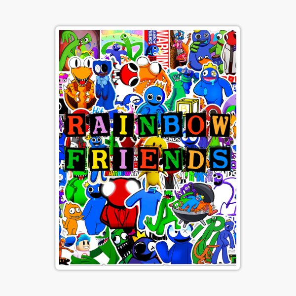 Yellow Rainbow Friends Fan art Sticker for Sale by DrawForFunYt