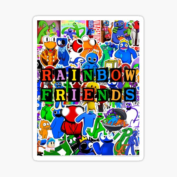 rainbow friends  Sticker for Sale by vinna-cat