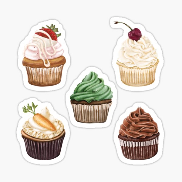 Cupcakes Vintage Pack Sticker