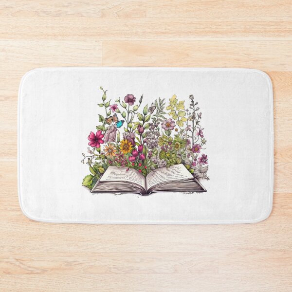 Item preview, Open book with flowers designed and sold by MONDOPLY.