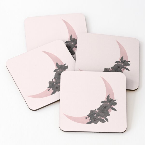 Item preview, Boho Floral moon celestial design in peach tones designed and sold by Aesthetica-1.