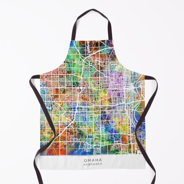 Item preview, Omaha Nebraska City Map designed and sold by ArtPrints.