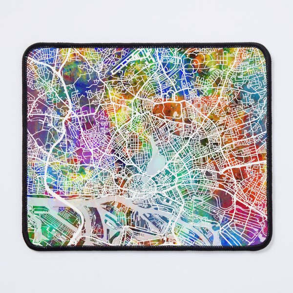 Item preview, Hamburg Germany City Map designed and sold by ArtPrints.
