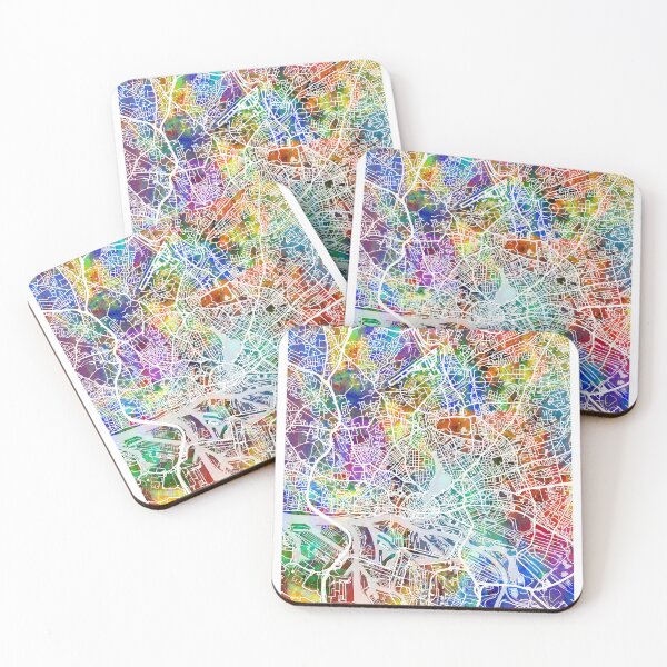 Item preview, Hamburg Germany City Map designed and sold by ArtPrints.