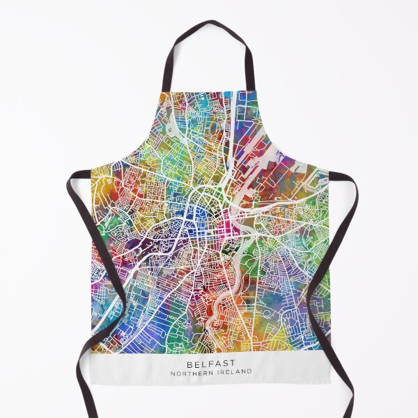 Item preview, Belfast Northern Ireland City Map designed and sold by ArtPrints.