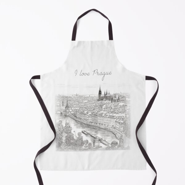 Item preview, I Love Prague – One Line Drawing designed and sold by Bill Makatowicz.